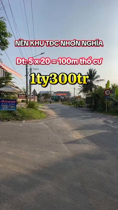 Đất nền Phong Điền Cần Thơ 100m² - Sổ thổ cư, giá 1.3 tỷ