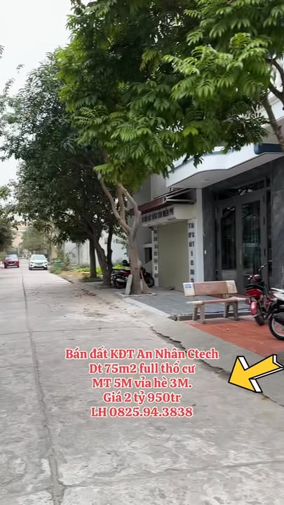 Đất nền KĐT An Nhân, Tứ Kỳ 75m² - Sổ đỏ sẵn, giá 2.95 tỷ