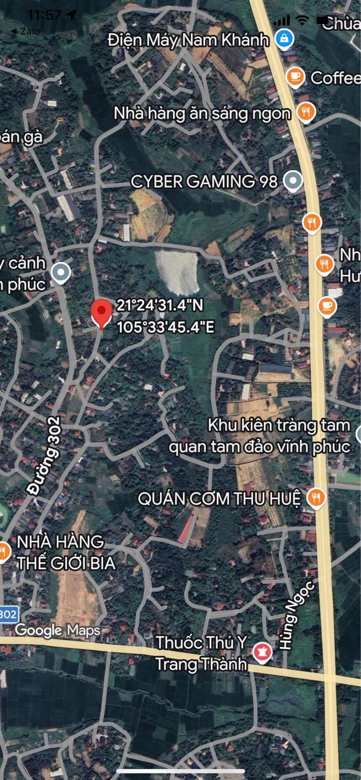 Đất nền Tam Dương Vĩnh Phúc 124m² - Sổ đỏ 50m² thổ cư, giá 1.2 tỷ