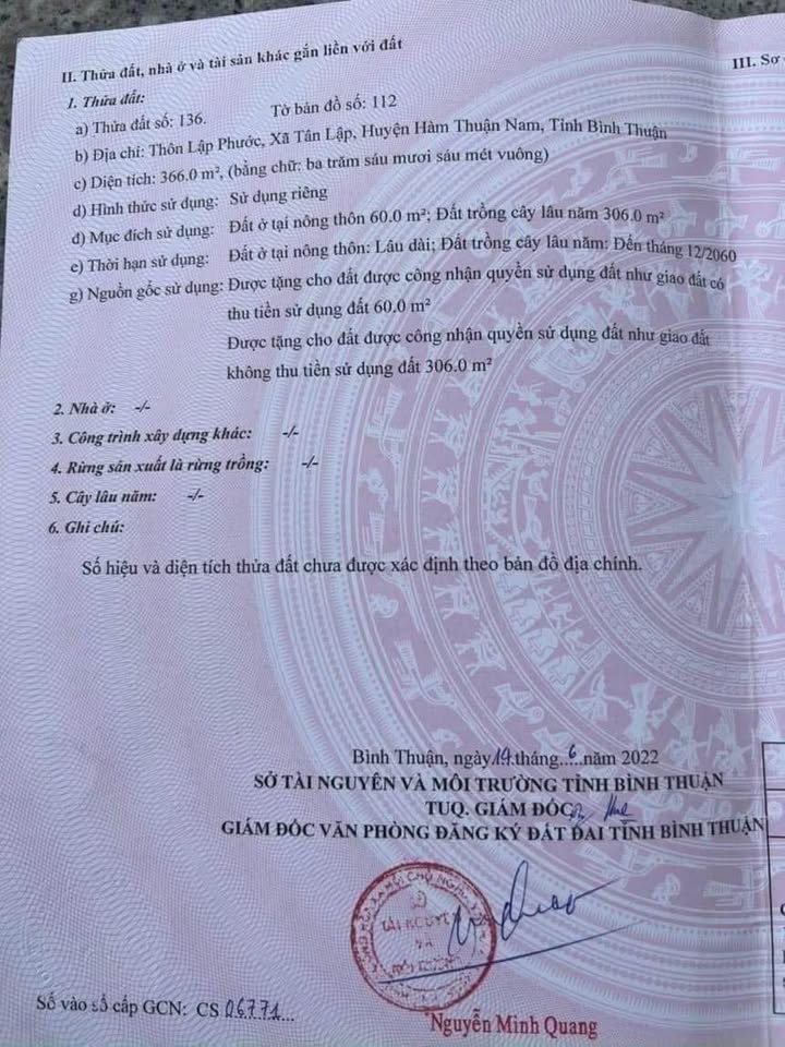 Đất Nền Tân Lập, Bình Thuận 379m² - Hạ Giá Sốc Còn 500 Triệu!