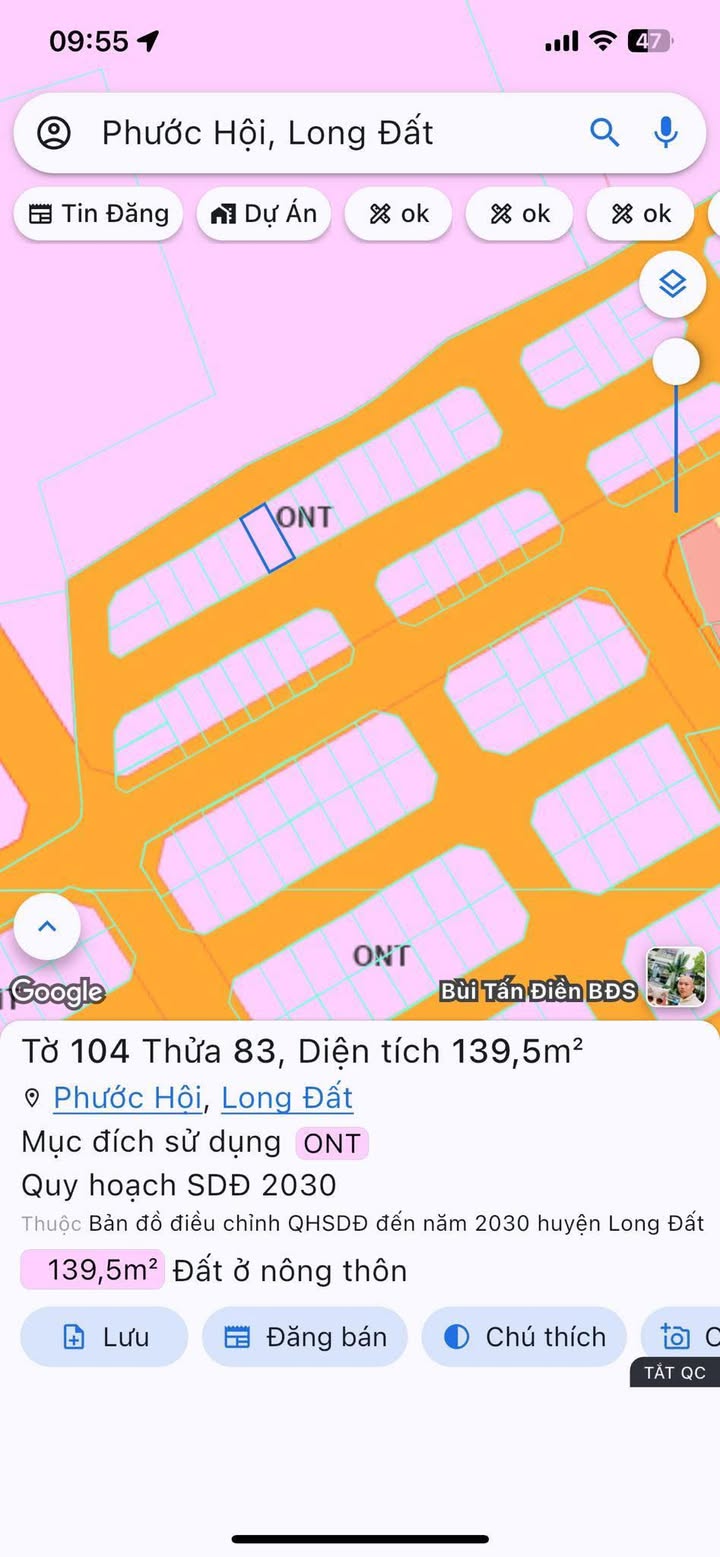Đất Nền Lộc An 136m² - 2 Mặt Tiền, 500m Ra Biển, Giá 1.42 Tỷ