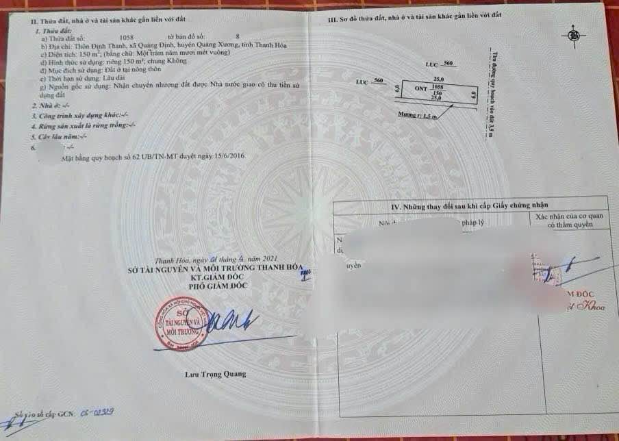 Đất nền Quảng Định 150m² - Sổ đỏ sẵn, giá 1.3 tỷ - Sẵn sàng xây nhà