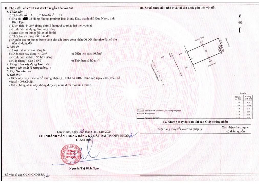 Nhà Mặt Tiền Lê Hồng Phong, An Nhơn - Kinh Doanh Sầm Uất 90.5m²