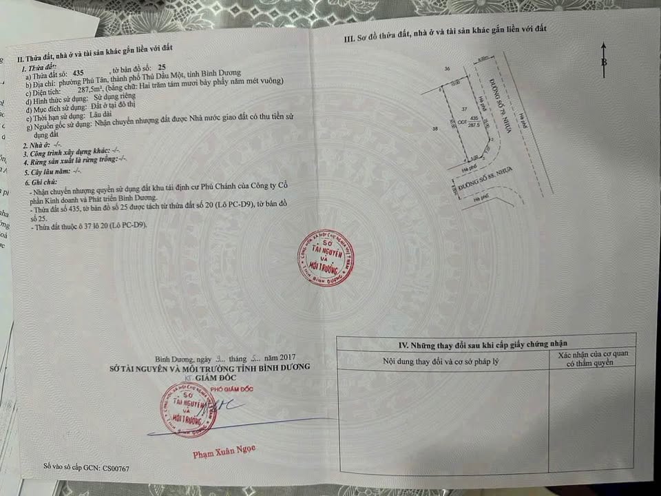 Đất Lô Góc 2 Mặt Tiền Đường Nhựa 79 & 88 - Phú Chánh, Thủ Dầu Một - 130m²