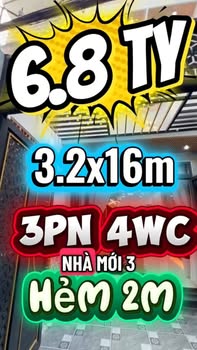 Nhà 3 Tầng Đẹp 50m² P2 Bình Thạnh - 6.8 Tỷ, Full Nội Thất, Gần Chợ Bà Chiểu