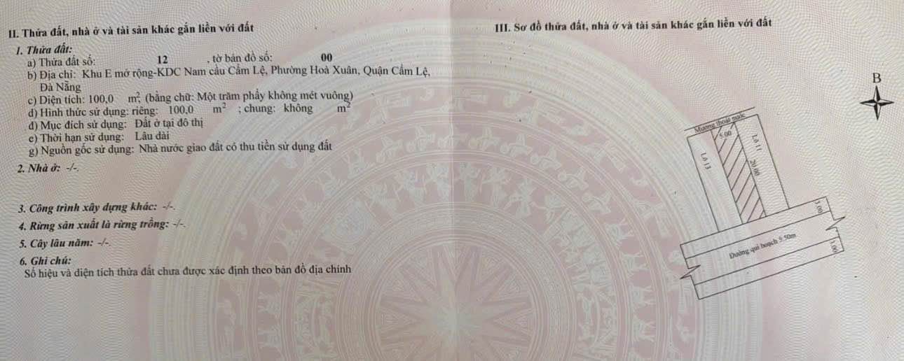 Đất nền Võ Quảng B2.2 - 100m² Hướng Đông Nam, View Công Viên - 57.5 Tỷ