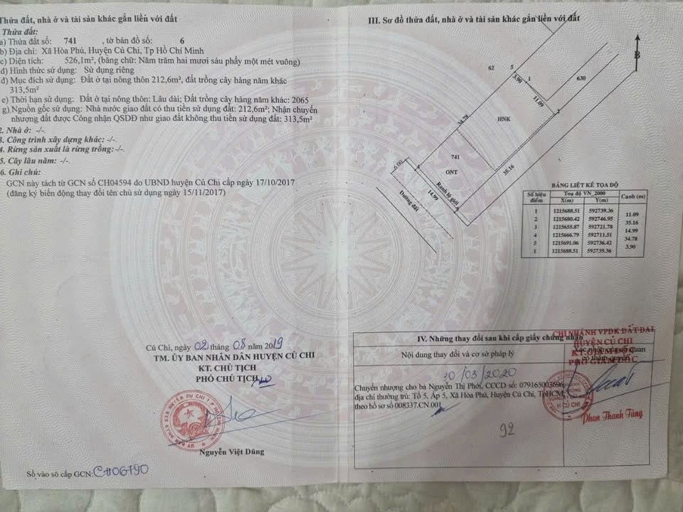 Bán Đất Củ Chi 540m² Mặt Tiền Lớn - Sổ Thổ Cư Sẵn Sàng