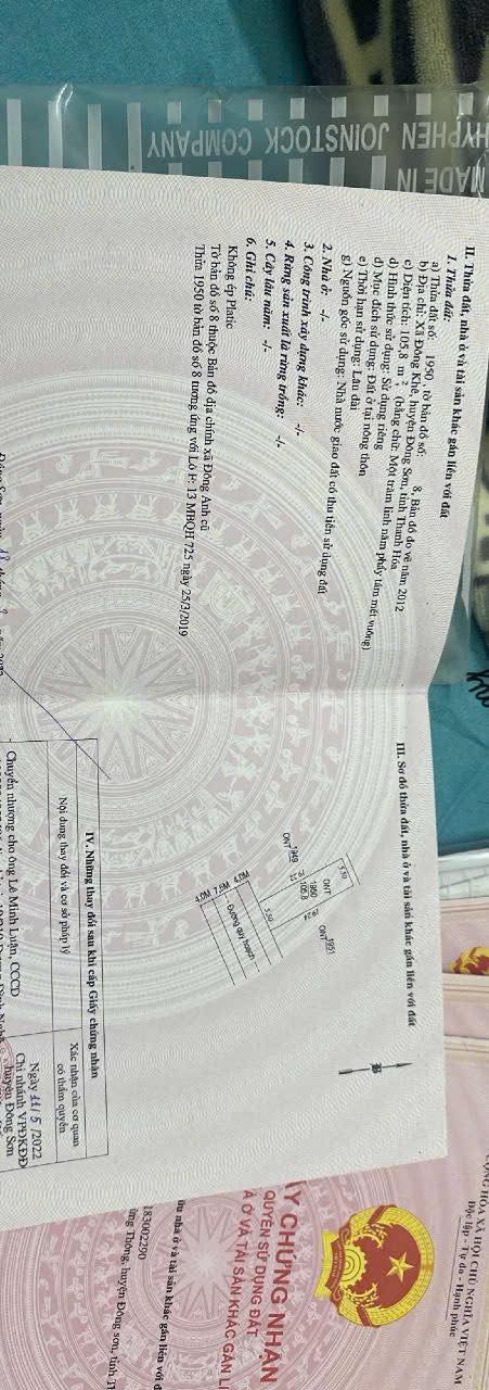 Đất Nền Đông Khê, TP Thanh Hóa 108.5m² - Cắt Lỗ Sập Hầm