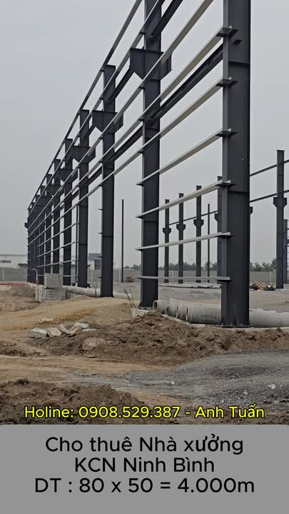 Cho thuê Nhà xưởng 4.000m² tại KCN Ninh Bình - Sẵn sàng hoạt động