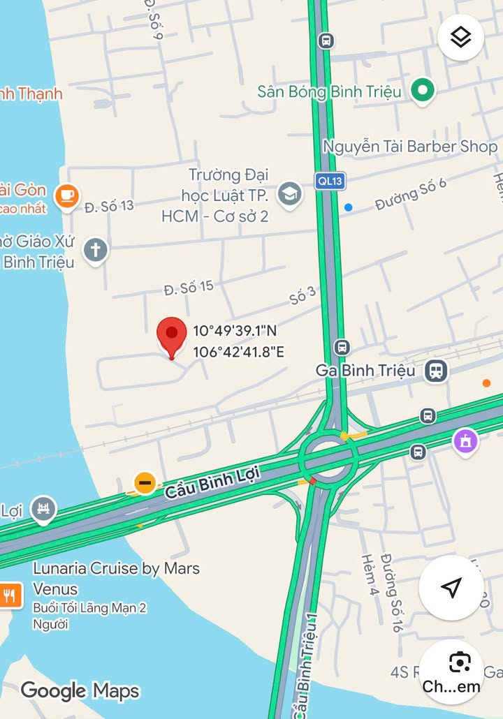 Đất Lô Góc 618m² Hiệp Bình Chánh, Thủ Đức - View Sông, Xây 11 Tầng, Giá 45 Tỷ