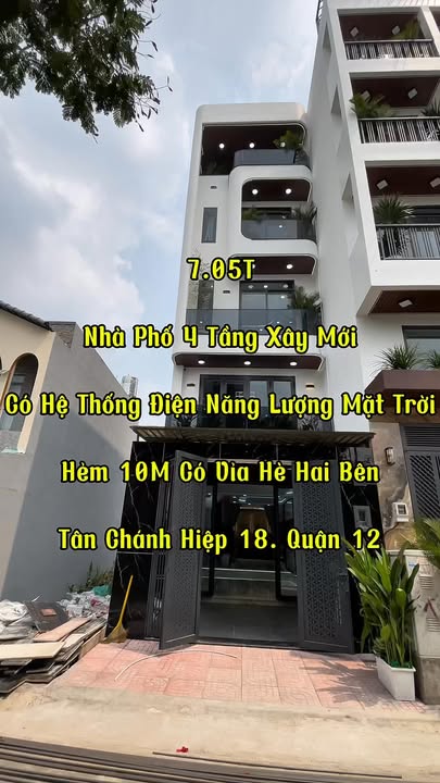 Nhà Phố Tân Chánh Hiệp Q12 - 7.05 Tỷ, 4PN, Hẻm Xe Hơi 10m, Full Nội Thất