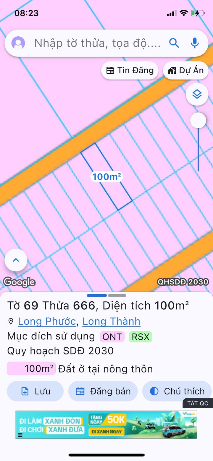 Đất Long Thành 100m² Đường Nhựa, Gần Sân Bay - Sổ Hồng Sẵn Sàng