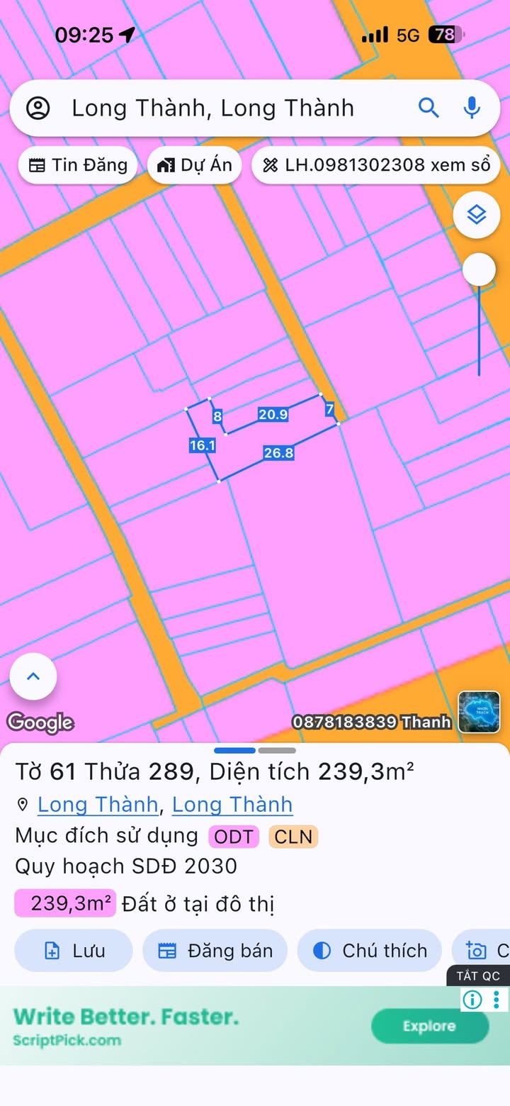 Đất nền 240m² sổ riêng, mặt tiền chợ Văn Hải, Cẩm Mỹ, Đồng Nai