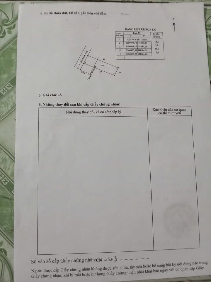 Đất thổ cư 90m² Sổ hồng riêng Xã Mỹ Hạnh Nam, Đức Hòa - Giá 1.15 tỷ