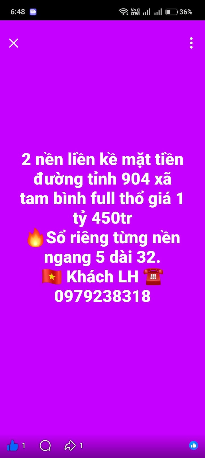 Bán Đất Mặt Tiền Tỉnh 904, Vĩnh Long - 160m² Full Thổ Cư