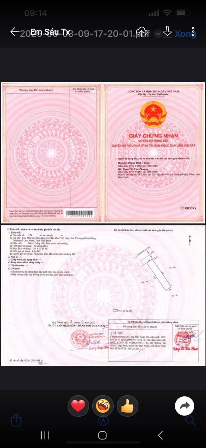 Đất Nền Quy Nhơn 80m² - Sổ Đỏ Sẵn Sàng - Giá 2.5 Tỷ