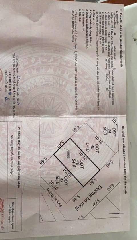 Đất nền KCN Việt Hưng, Hạ Long 54.8m² - Ngõ ô tô, giá tốt