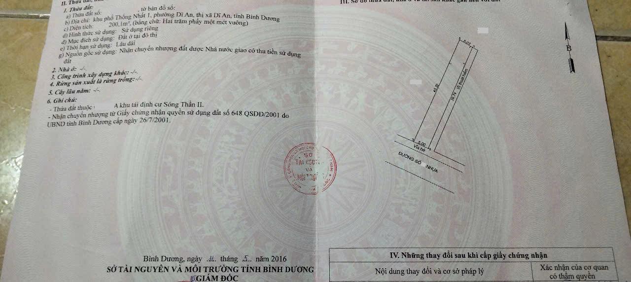 Đất Vàng Dĩ An 200m² Mặt Tiền Kinh Doanh, Tặng Dãy Trọ 20tr/tháng