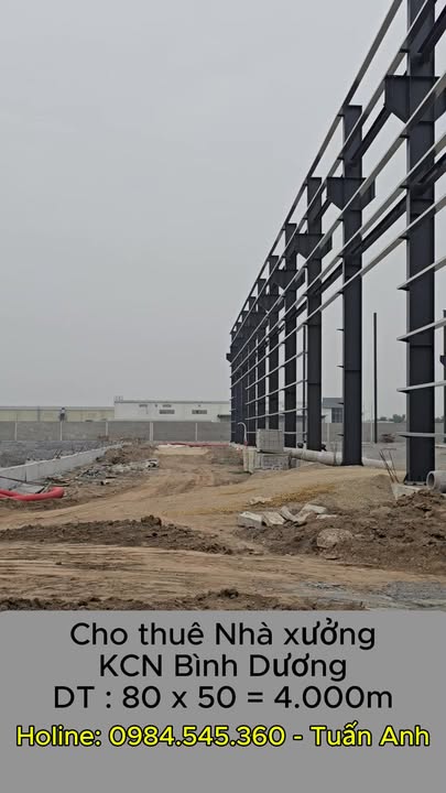 Cho thuê Nhà xưởng KCN Bình Dương 4.000m² - Sẵn sàng hoạt động, container thoải mái