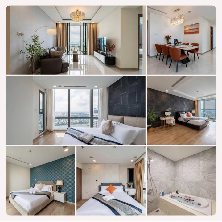 Cho thuê căn hộ 4PN Vinhomes Central Park 172m² Landmark 81 - View sông công viên