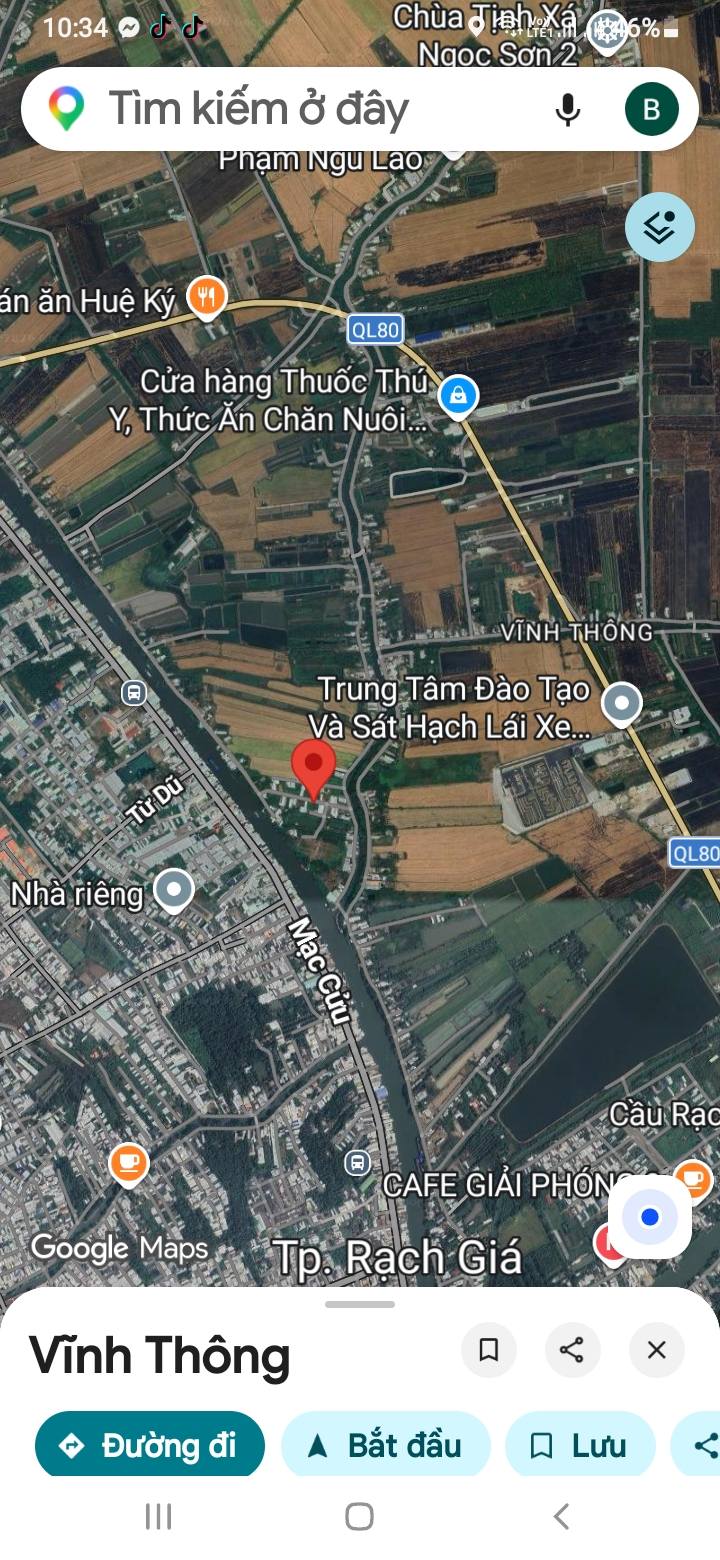 Đất nền mặt tiền Mạc Thiên Tích, Rạch Giá - 133m² thổ cư, ô tô tới đất