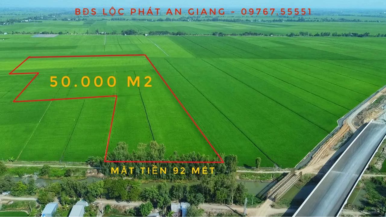 Bán 50.000m² Đất Lúa Vĩnh Hanh, An Giang - Gần Cao Tốc, Lợi Thế Vận Chuyển
