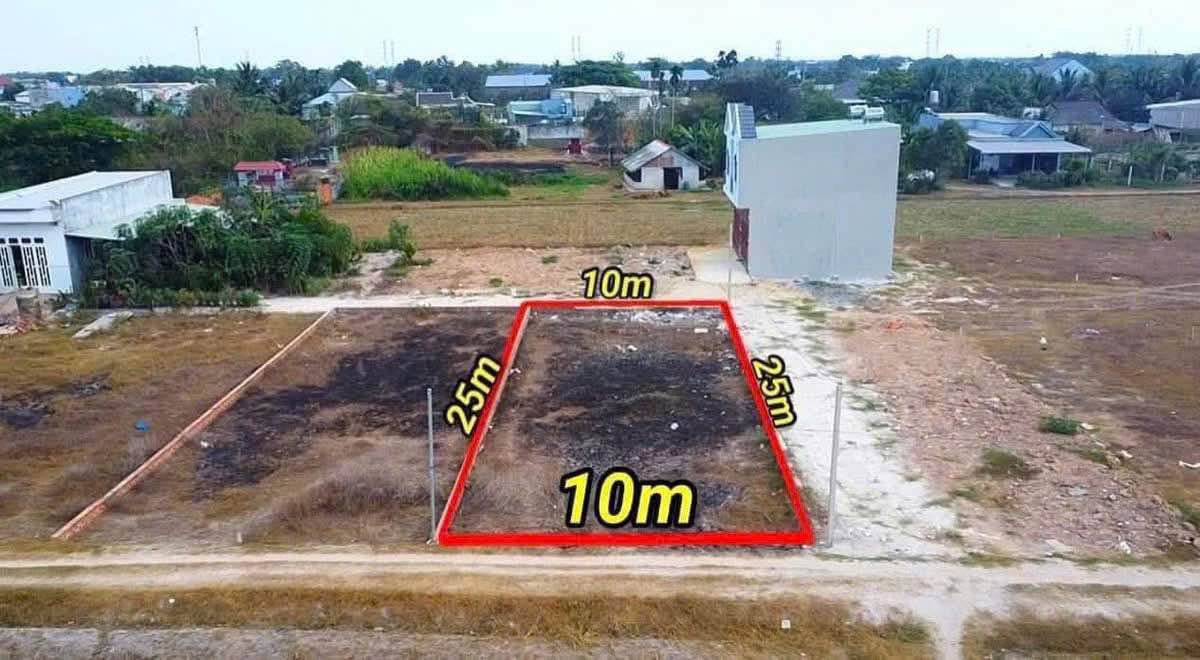 Đất nền Mỹ Hạnh Nam, Đức Hòa 250m² - Sổ hồng riêng, xe hơi vào tận nơi