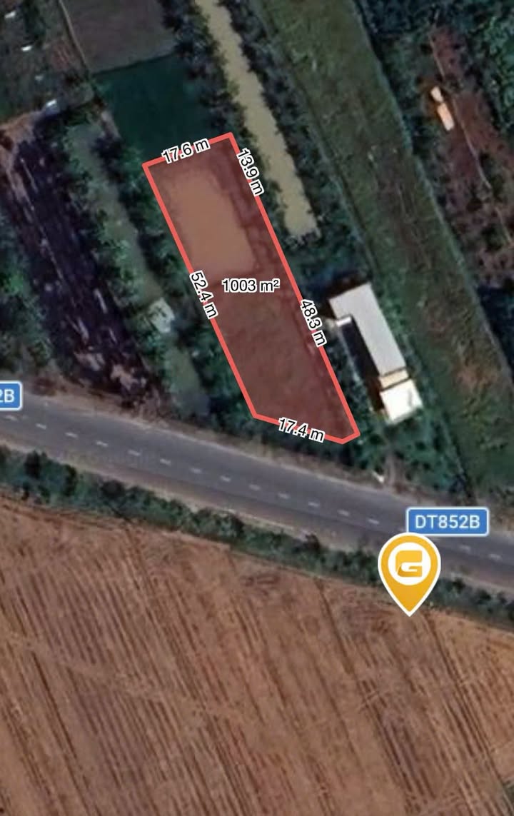 Bán Đất Lấp Vò Đồng Tháp 996m² - Ngang 17.6m, Giá 1.6 Tỷ, Sẵn Sàng Lên Thổ Cư