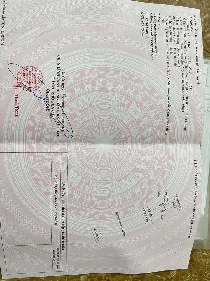 Đất Vàng Bến Cát - Mặt Tiền Vành Đai 4 Đối Diện ĐH Việt Đức, 150m²