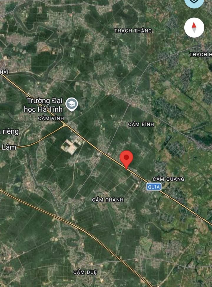 Đất Mặt Tiền QL1A Cẩm Xuyên, Hà Tĩnh - 128m² Sẵn Sổ
