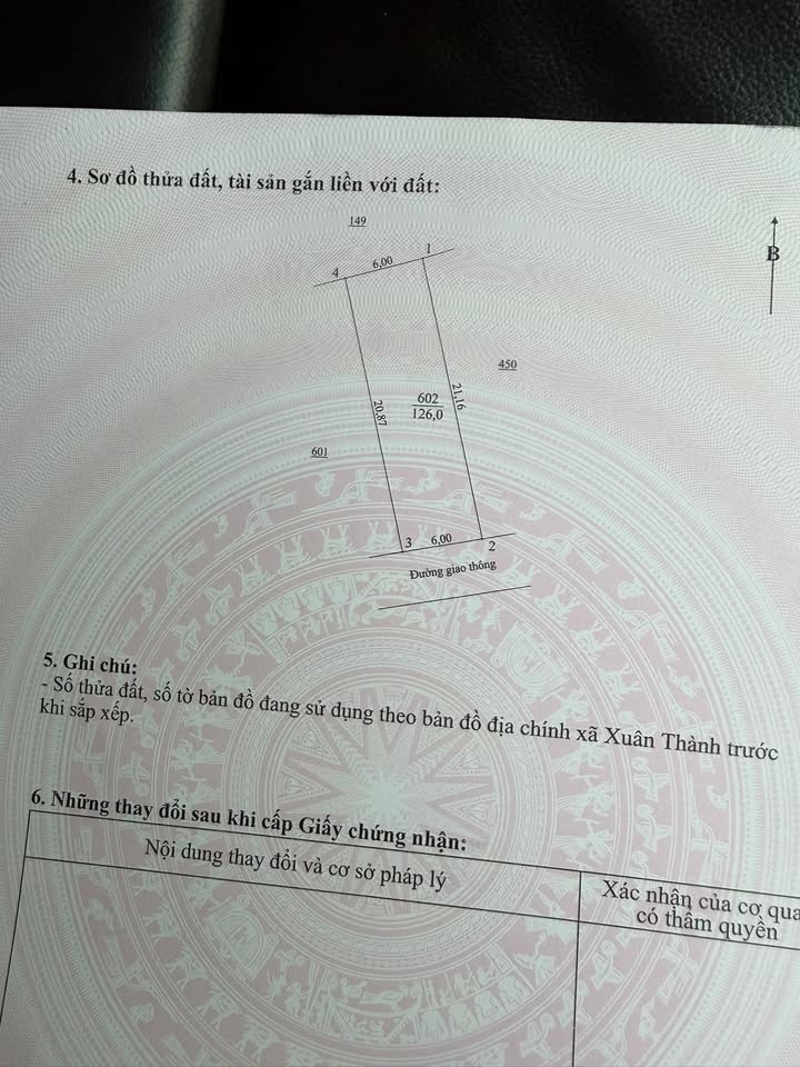 Đất thổ cư mặt đường Xuân Thành, Nghi Xuân 126m² - Sổ hồng sẵn sàng