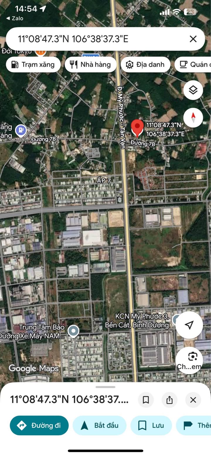 Đất thổ cư 160m² Chánh Phú Hòa, Bến Cát - Giá 1 tỷ, Sẵn sổ hồng