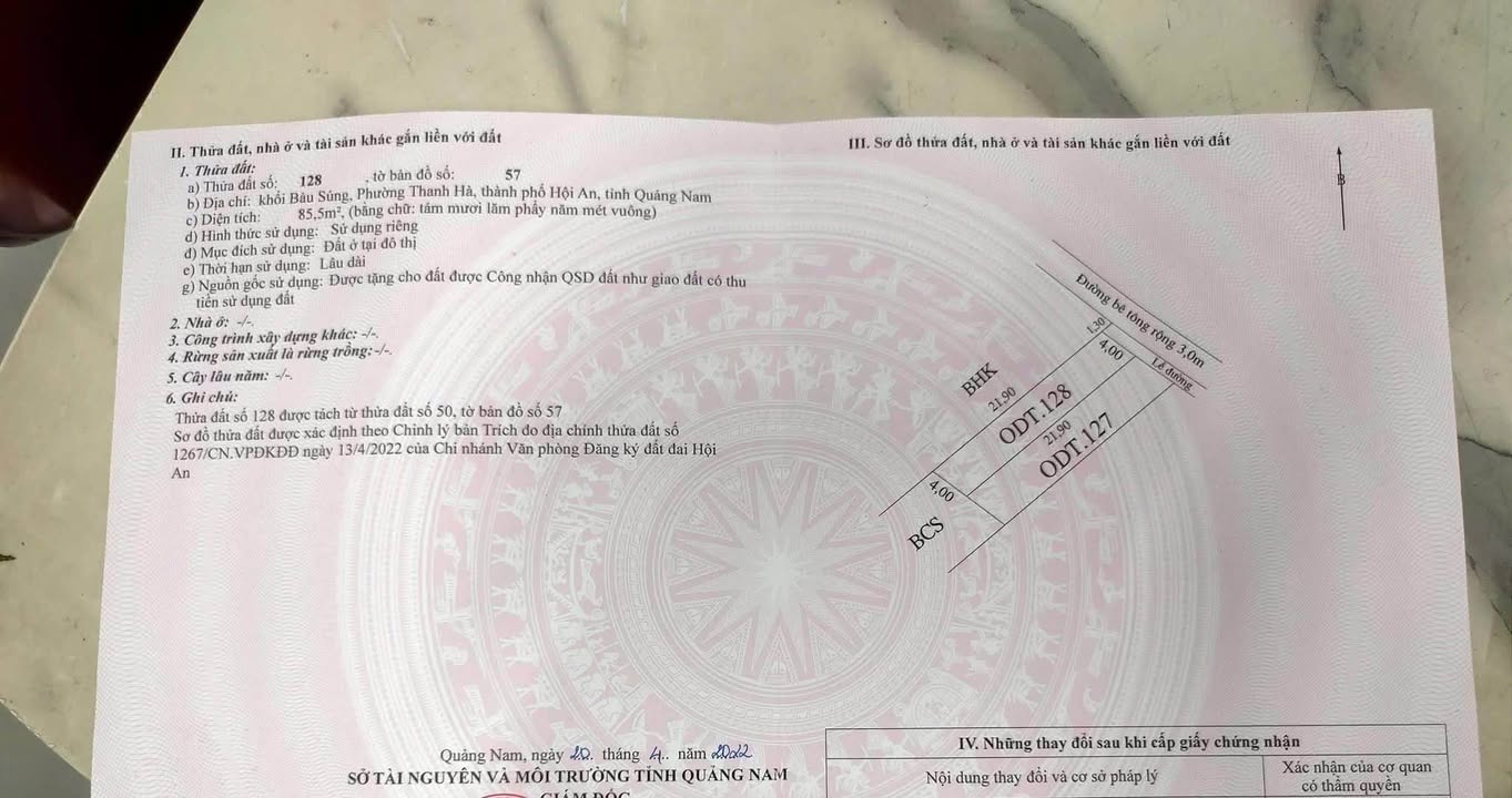 Đất 85m² Hội An - Kiệt Oto Nguyễn Tất Thành, Sổ Sẵn