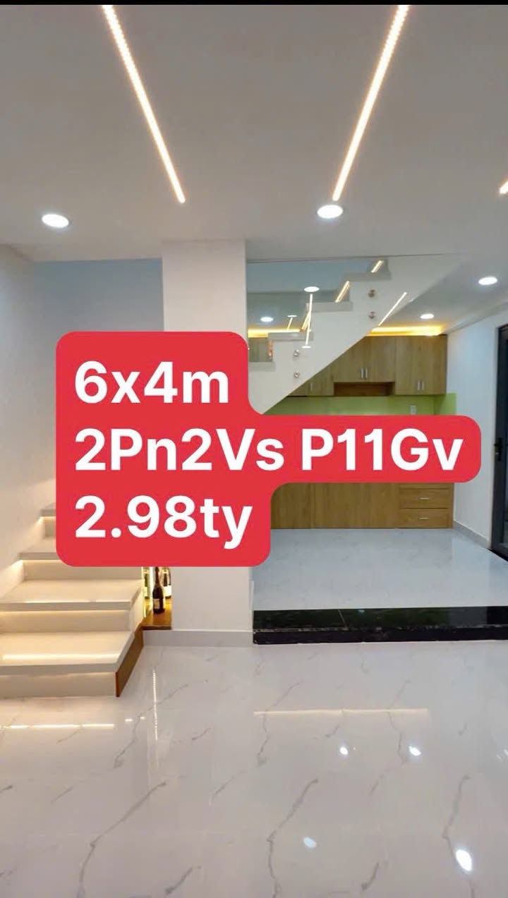 Nhà mới 2.98 Tỷ Gò Vấp - Hẻm 2m, 2PN, Sẵn Ở Ngay