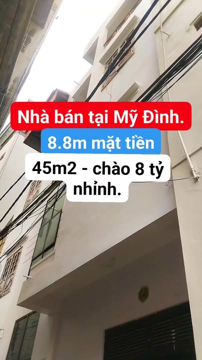 Nhà Mặt Tiền Mỹ Đình 45m² - Sổ Hồng Vuông Vắn - 8 Tỷ