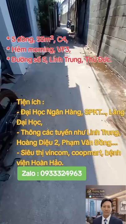 Nhà Hẻm Xe Hơi Linh Trung, Thủ Đức 55m² - Giá 5 Tỷ, Sẵn Sàng Ở Ngay