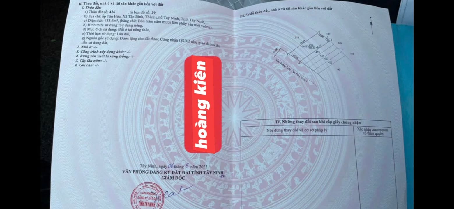 Đất Mặt Tiền Trần Văn Trà Q6 - 639m² Thổ Cư 100% - Giá Tốt