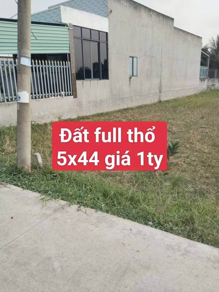 Đất thổ cư 220m² Lập Thạch, Vĩnh Phúc - Sổ hồng sẵn, giá 1 tỷ