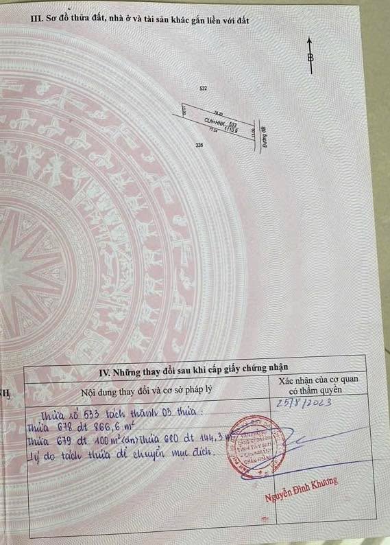 Bán Đất Vườn 1110.9m² Xã Trí Bình, Tây Ninh - Sẵn Sổ Hồng