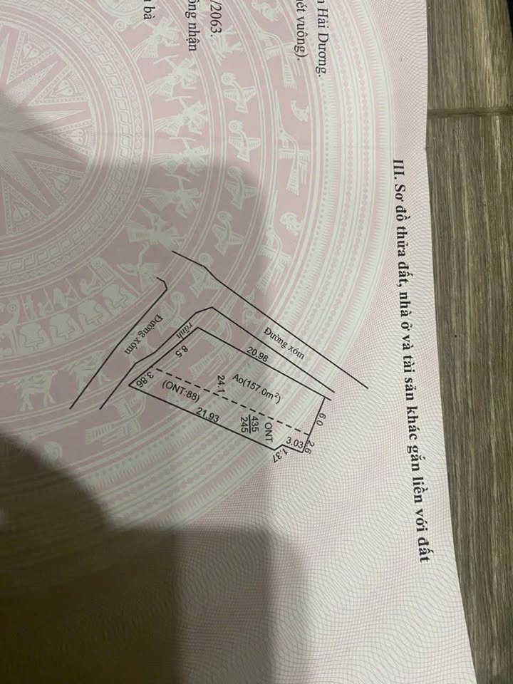 Bán Đất Lô Góc 2 Mặt Tiền 245m² Tại Gia Lộc, Hải Dương - Giá 1.1 Tỷ