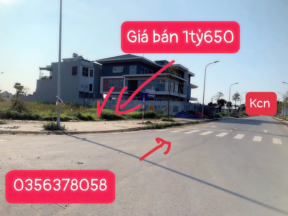 Đất nền KCN Khoái Châu 100m² - Sổ đỏ sẵn sàng, đầu tư sinh lời ngay 1,65 tỷ