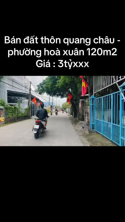 Đất nền Hòa Xuân 120m² - Trục chính Quang Châu, Đà Nẵng - Giá 3.75 tỷ