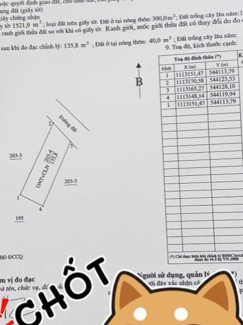 Bán Nền Thổ Cư Song Phú, Vĩnh Long - 135m² Giá 205 Triệu