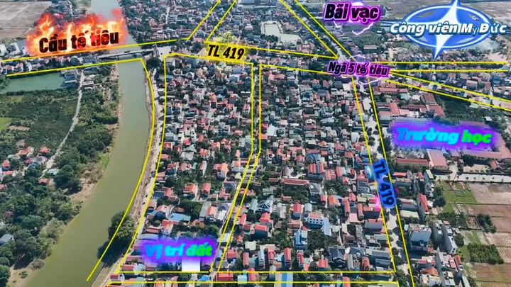 Đất nền Thị trấn Đại Nghĩa, Mỹ Đức 63m² - Nở hậu, Sẵn sổ hồng, Giá tốt