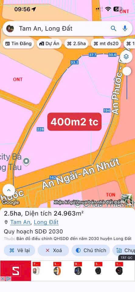 Đất Vàng Long Điền 2.5ha - Góc 2 Mặt Tiền, Tiềm Năng 4 Mặt Tiền, Giá Đầu Tư