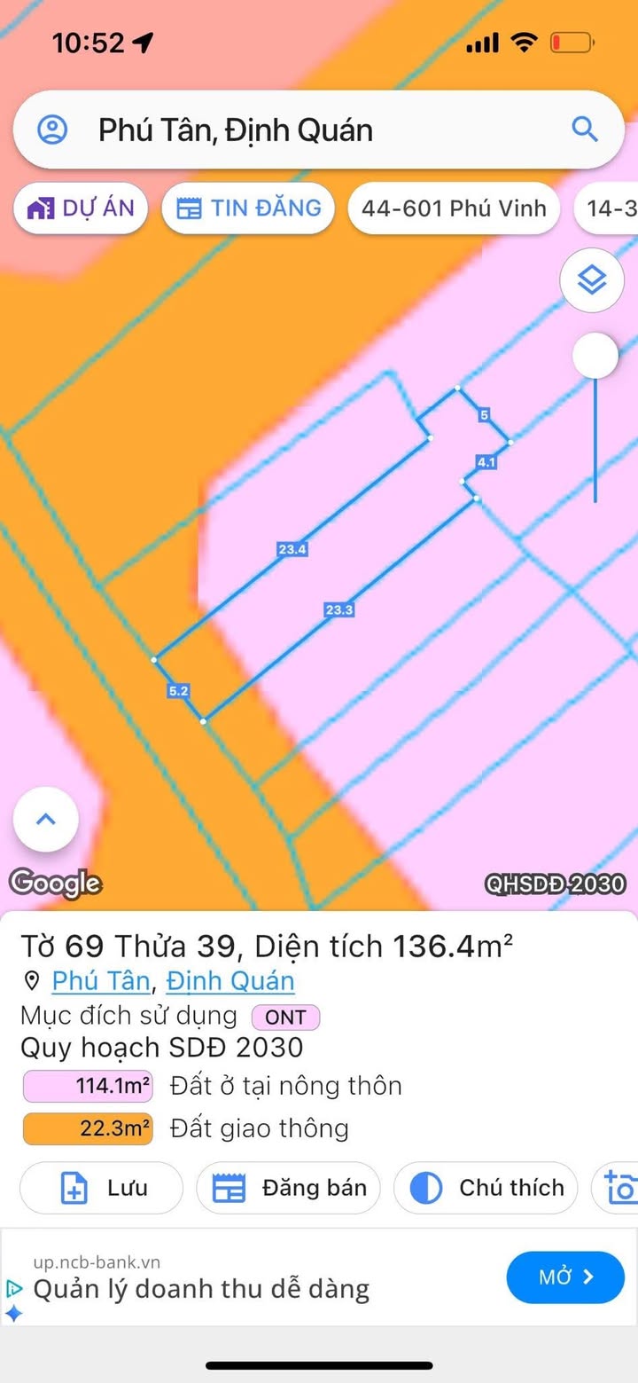 Đất Nền Tân Phú 130m² Giá Tốt - Sổ Đỏ Thổ Cư