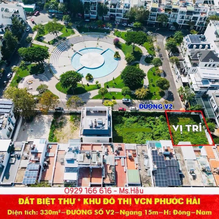 Bán Biệt Thự V2 Phước Hải Nha Trang 330m² - View Công Viên Giá 19.14 Tỷ