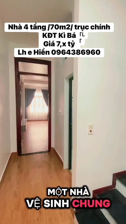 Nhà 4 Tầng Trục Chính KĐT Kì Bá, Thái Bình - 7.x Tỷ