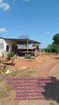 Đất nền Ea Rốk, Đắk Lắk - 500m² Sổ đỏ, Giá chỉ 370 triệu - Kinh doanh đắc lợi!