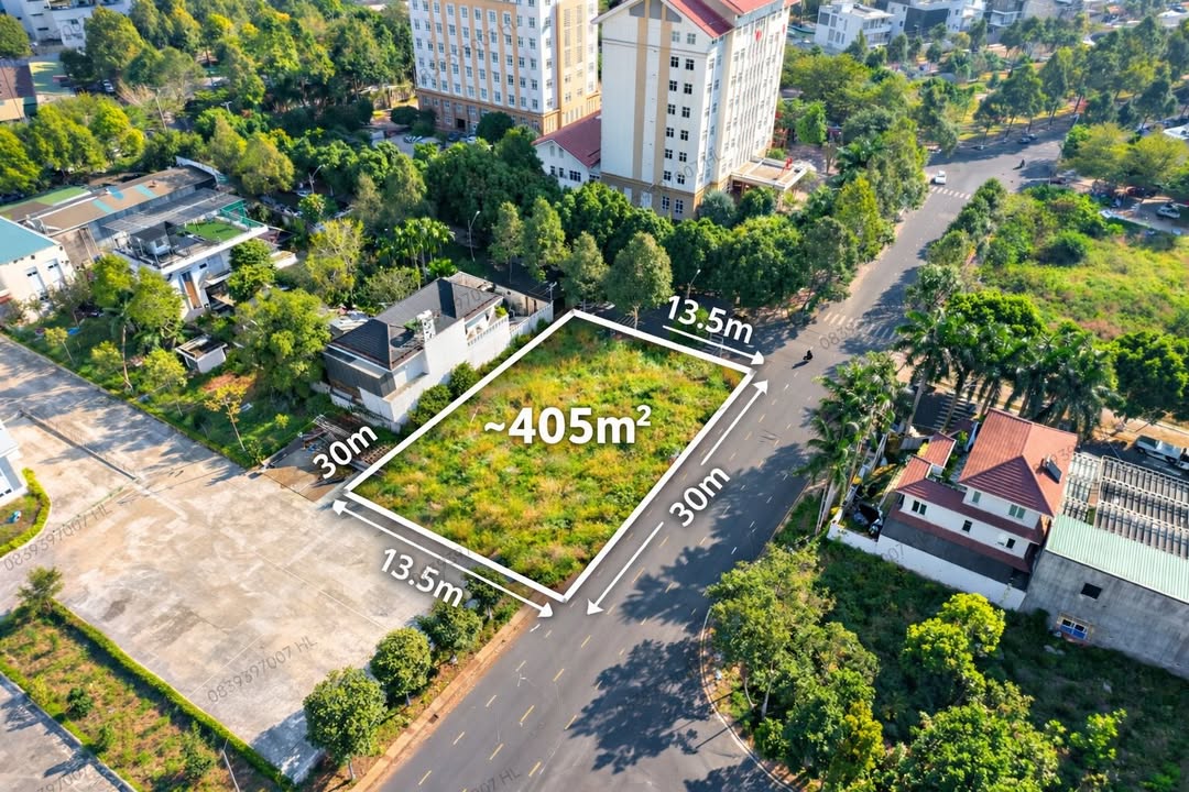 Cho thuê đất góc 2 mặt tiền khu Metro BMT, 405m² - Kinh doanh sầm uất